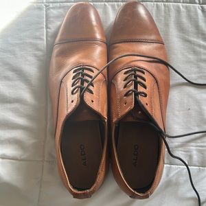 Brown leather shoes